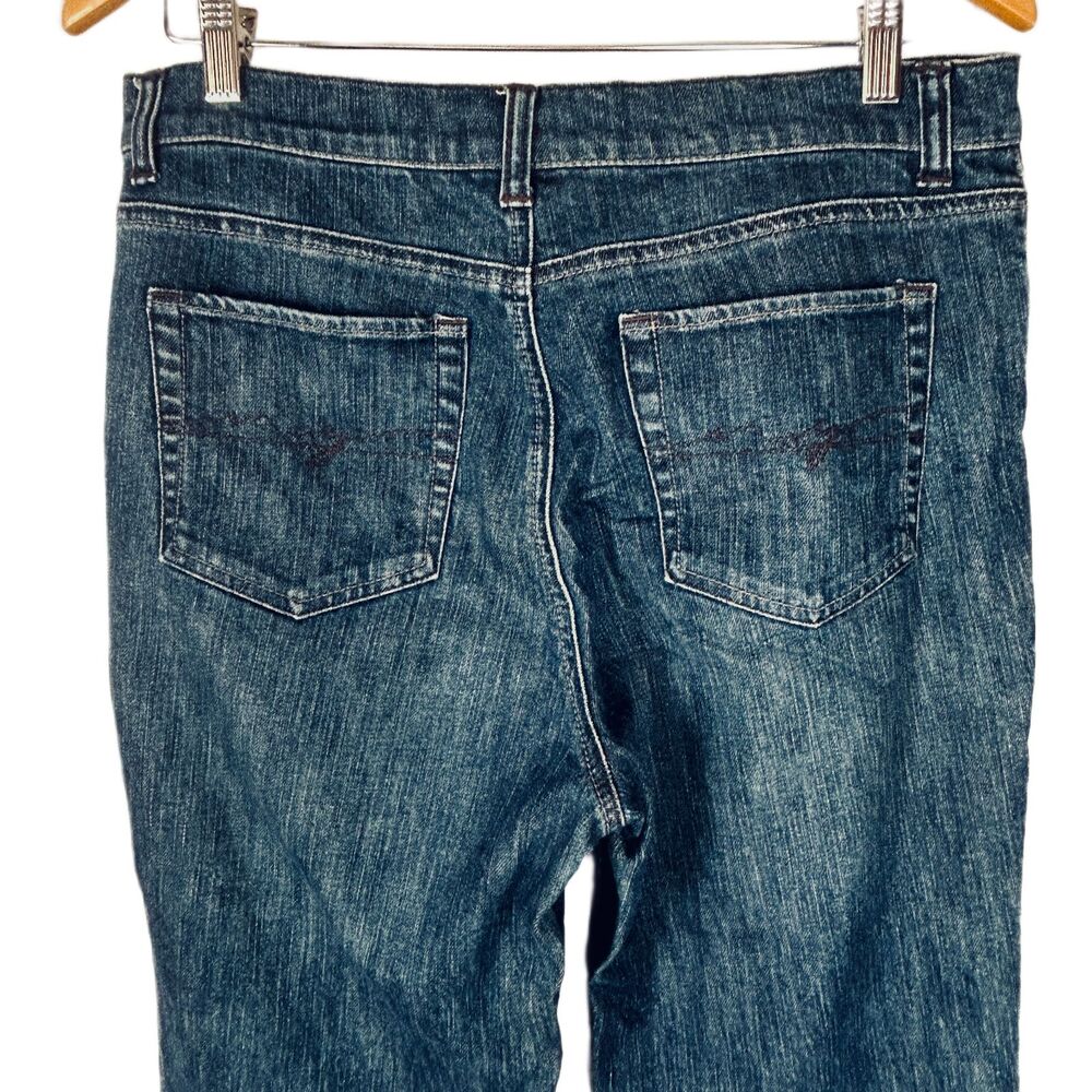New York and Co Jeans 10 TALL West Side Boot Cut Stretch Denim Mid Rise - Picture 4 of 7